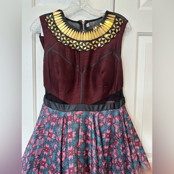 Floor Length Floral Purple Gown - Picture 2 of 2